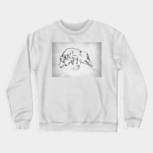 Bull - Handmade Pencil Drawing Crewneck Sweatshirt